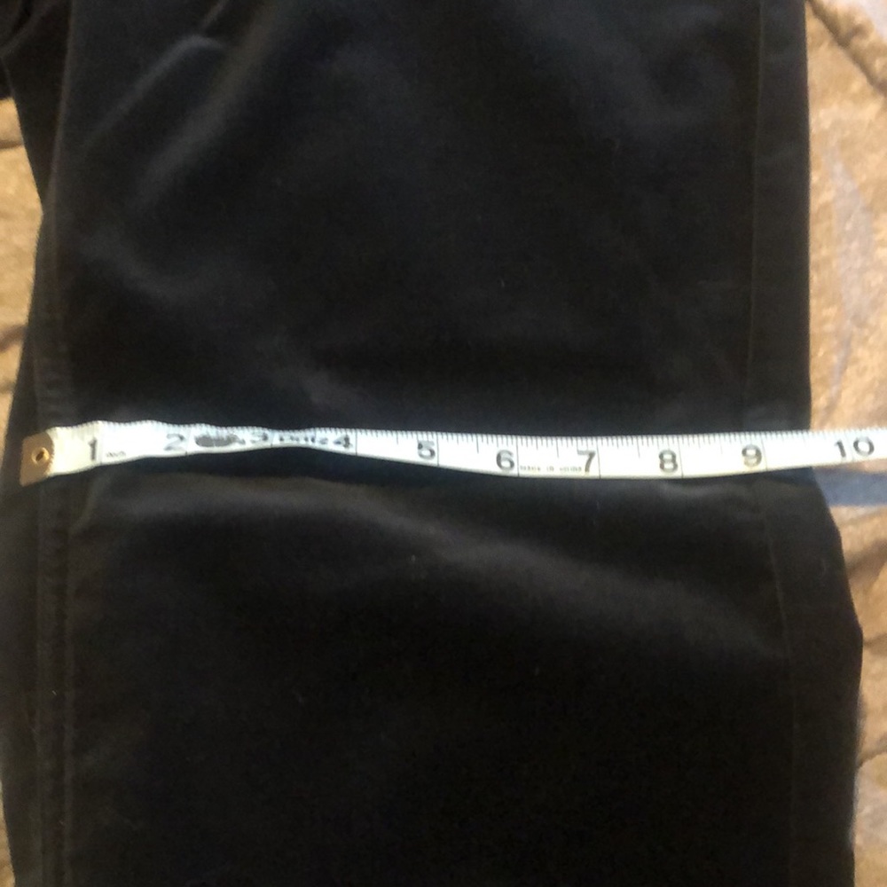 J. Crew NWOT shortened to 29” length black velveteen pants. Size 14 - Picture 5 of 8